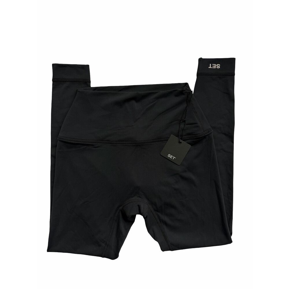 SET ACTIVE Airluxe Breathe High Waist Seamless Leggings Black Small